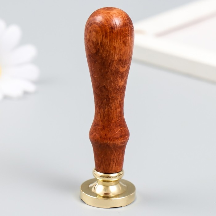 Печать для сургуча с деревянной ручкой "Ветер в поле" 9х2,5х2,5 см