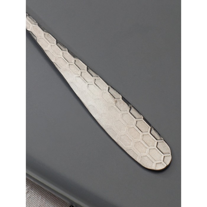 Набор вилок столовых Доляна &laquo;Соты&raquo;, h=20 см, 6 шт, цвет серебряный