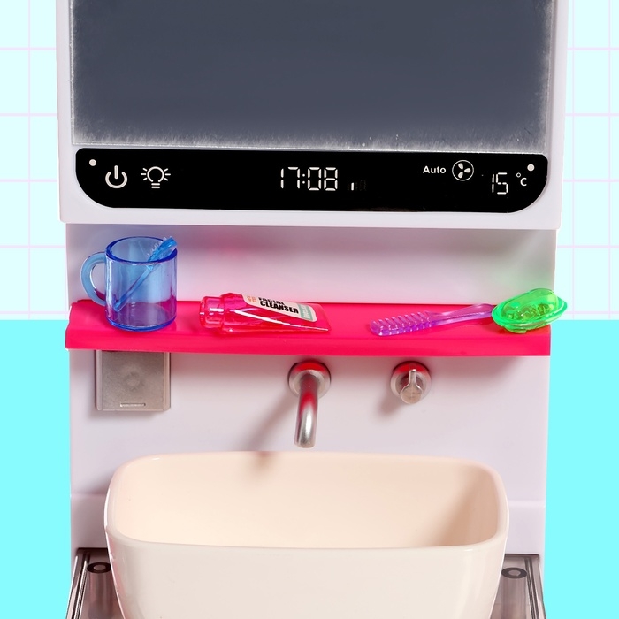 Набор мебели для кукол &laquo;Ванная комната&raquo;, санузел, раковина, постирочная