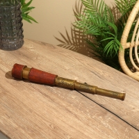 Сувенир "Телескоп" 43 см, гравированный, (диаметр объектива 4 см), латунь Сувенир "Телескоп" 43 см, гравированный, (диаметр объектива 4 см), латунь