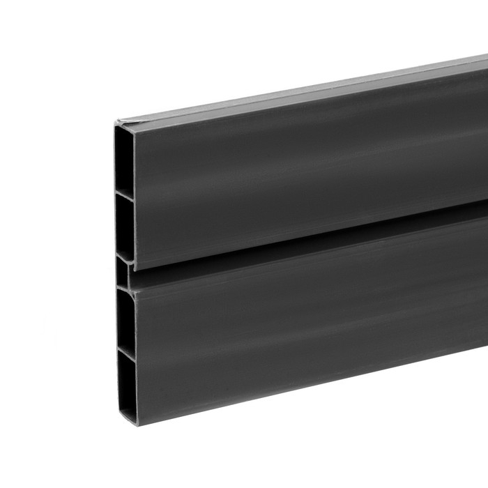 Цоколь ПВХ,100ммх4000мм Антрацит