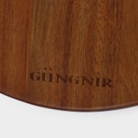 Доска разделочная с ручкой &laquo;Рельеф&raquo;, 40&times;30&times;1,5 см, акация