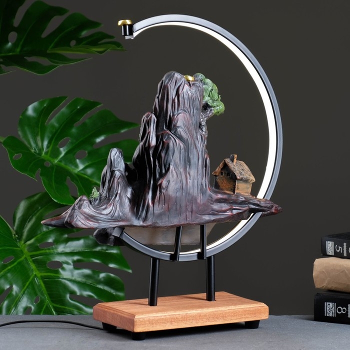 Подставка для благовоний Подставка для благовоний "Горы" 43х39см, с подсветкой USB