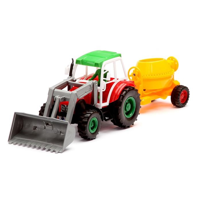 Трактор «Строитель» с бетономешалкой, МИКС Трактор «Строитель» с бетономешалкой, МИКС