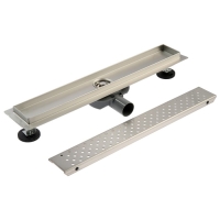 Трап ZEIN, c флaнцeм свободного вращения 360°, 7х50 см, d=40/50 мм, нерж. сталь, сатин Трап ZEIN, c флaнцeм свободного вращения 360°, 7х50 см, d=40/50 мм, нерж. сталь, сатин