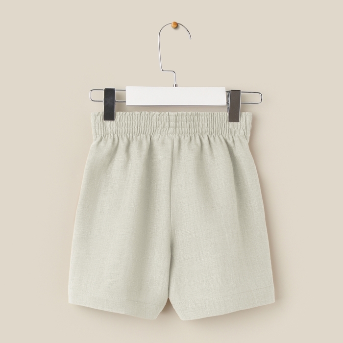 Костюм детский домашний (рубашка и шорты) SL HOME р 34 (122-128), светло-зеленый