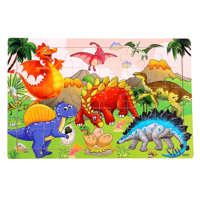 Пазл «Динозавры», 30 деталей Пазл «Динозавры», 30 деталей