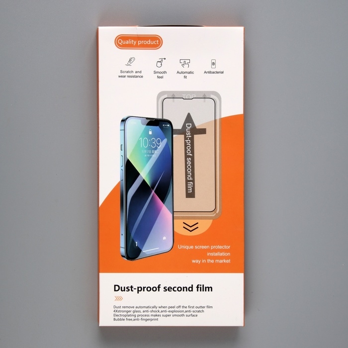 Защитное стекло для iPhone 13/13 Pro/14, с рамкой для установки, полный клей, 9H, 0.33 мм Защитное стекло для iPhone 13/13 Pro/14, с рамкой для установки, полный клей, 9H, 0.33 мм