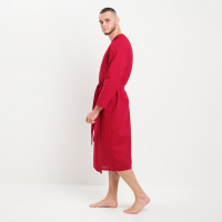 Халат мужской вафельный запашной, цвет вишня, размер 54, 160гр/м Халат мужской вафельный запашной, цвет вишня, размер 54, 160гр/м