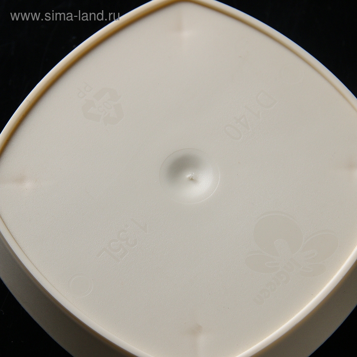 Горшок для цветов с прикорневым поливом Amsterdam, 1,35 л, цвет сливочный Горшок для цветов с прикорневым поливом Amsterdam, 1,35 л, цвет сливочный