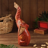 Сувенир "Слон красный" дерево 7х11х40 см Сувенир "Слон красный" дерево 7х11х40 см