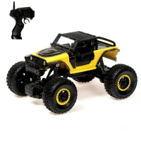 Джип радиоуправляемый «Краулер», 1:20, работает от аккумулятора, цвет жёлтый Джип радиоуправляемый «Краулер», 1:20, работает от аккумулятора, цвет жёлтый