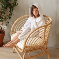 Халат махровый детский Экономь и Я р. 34, цв.белый, 100%хл с AIRO, 320 г/м2 Халат махровый детский Экономь и Я р. 34, цв.белый, 100%хл с AIRO, 320 г/м2