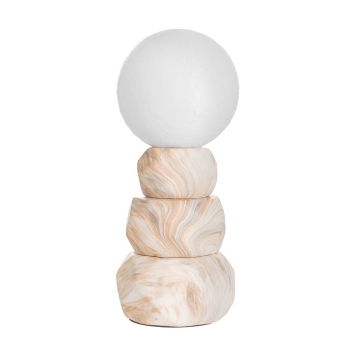 Лампа настольная Лампа настольная "Амани" 1х40Вт Е14 бежевый 11,5х11,5х28см