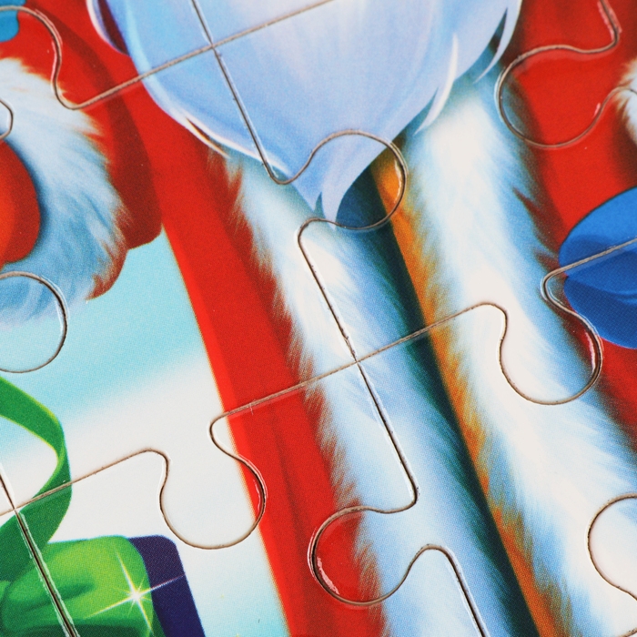 Пазл для детей магнитный деревянный &laquo;Новый год! Звери&raquo;, 21 х 15 см