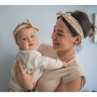 Повязка на голову для мамы и дочки «Набор для фотосессии», 2 шт., цвет бежевый, Крошка Я Повязка на голову для мамы и дочки «Набор для фотосессии», 2 шт., цвет бежевый, Крошка Я