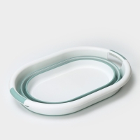 Таз складной &laquo;Флекс&raquo;, 25 л, 54&times;38.5&times;7 см, цвет морская волна