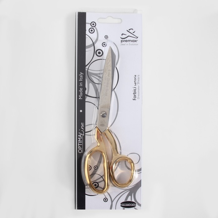 Ножницы портновские, самозатачивающиеся, 8'', 20 см, цвет золотой