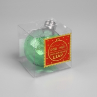 Ёлочный шар «Снежинка», батарейки, 1 LED, свечение тёплое белое Ёлочный шар «Снежинка», батарейки, 1 LED, свечение тёплое белое