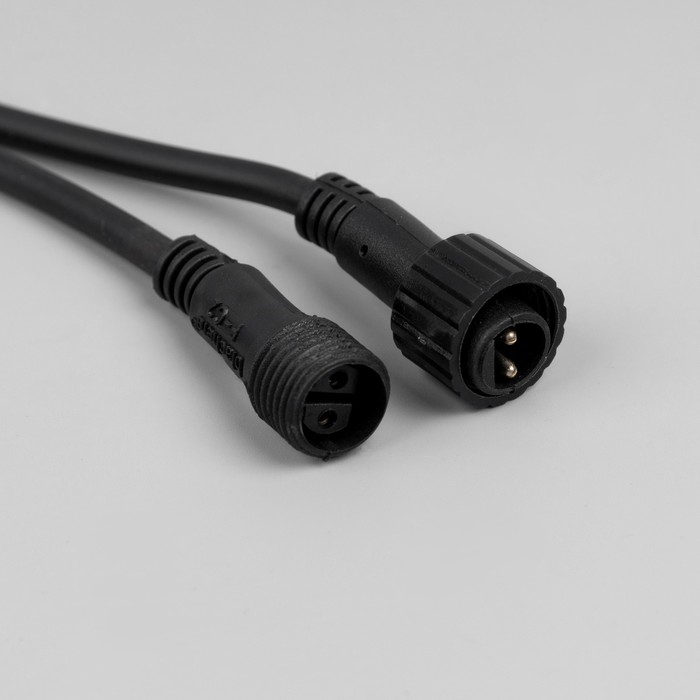 Гирлянда «Клип-лайт» 3 нити по 20 м, IP44, УМС, тёмная нить, 399 LED, свечение тёплое белое, мерцание всех светодиодов, 24 В Гирлянда «Клип-лайт» 3 нити по 20 м, IP44, УМС, тёмная нить, 399 LED, свечение тёплое белое, мерцание всех светодиодов, 24 В