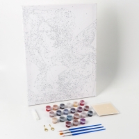 Картина по номерам с подрамником и поталью &laquo;Взгляд&raquo;, 30 х 40 см