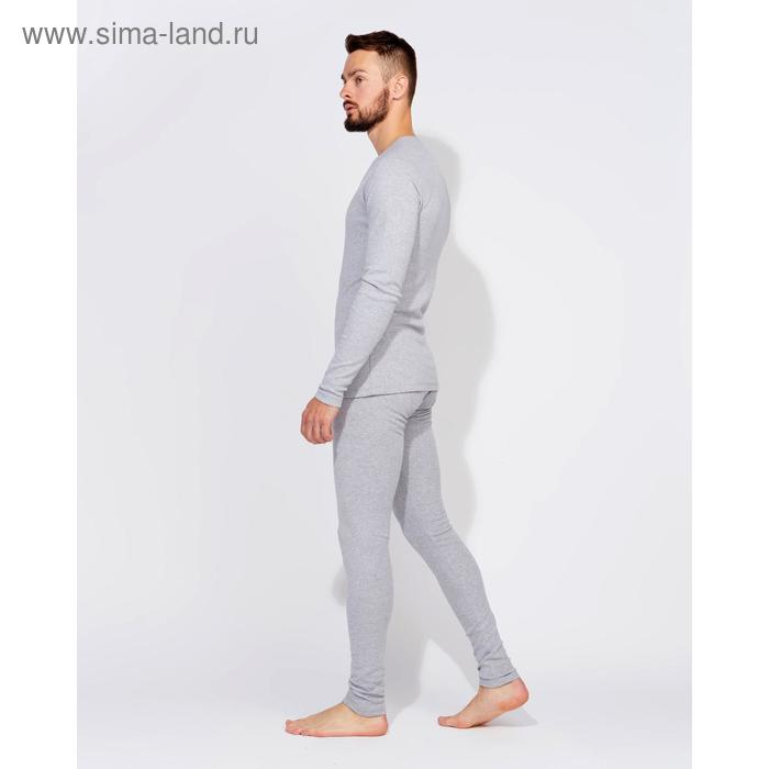 Термобельё мужское (джемпер, брюки) MINAKU, цвет светло-серый меланж, размер 56