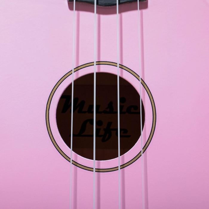 Укулеле сопрано, цвет розовый 53см Укулеле сопрано, цвет розовый 53см