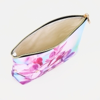 Косметичка на молнии, цвет белый/розовый/голубой