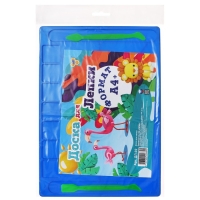 Доска для лепки Calligrata, А4, +2 стека, отделения для пластилина, 2,2 мм, пластик, с бортиком, микс Доска для лепки Calligrata, А4, +2 стека, отделения для пластилина, 2,2 мм, пластик, с бортиком, микс