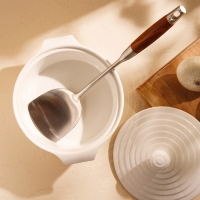 Лопатка из нержавеющей стали SL Home, &laquo;Рустик&raquo;, 39&times;10 см, цвет серебряный