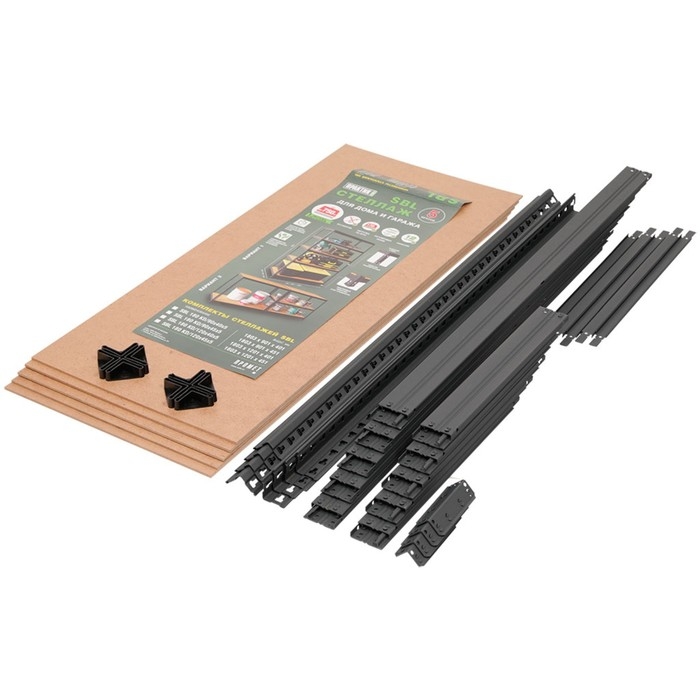 Стеллаж Лофт металлический SBL, 1800х750x350, 5 полок