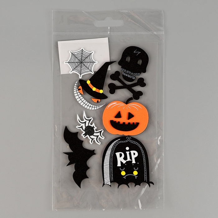 Набор наклеек из EVA "Хэллоуин", 9 шт
