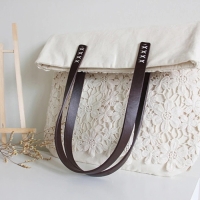 Ручки для сумки, пара, 52 &plusmn; 2 &times; 2 см, цвет бежевый