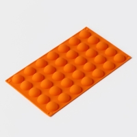 Форма для выпечки Доляна «Полусферы», силикон, 30×17,5 см, 35 ячеек (d=2,5), цвет МИКС Форма для выпечки Доляна «Полусферы», силикон, 30×17,5 см, 35 ячеек (d=2,5), цвет МИКС