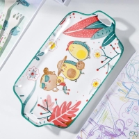 Блюдо прямоугольное керамическое &laquo;Прогулка авокадо&raquo;, 29,2&times;16 см ㅤ