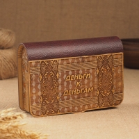 Шкатулка &laquo;Денежная&raquo;, береста