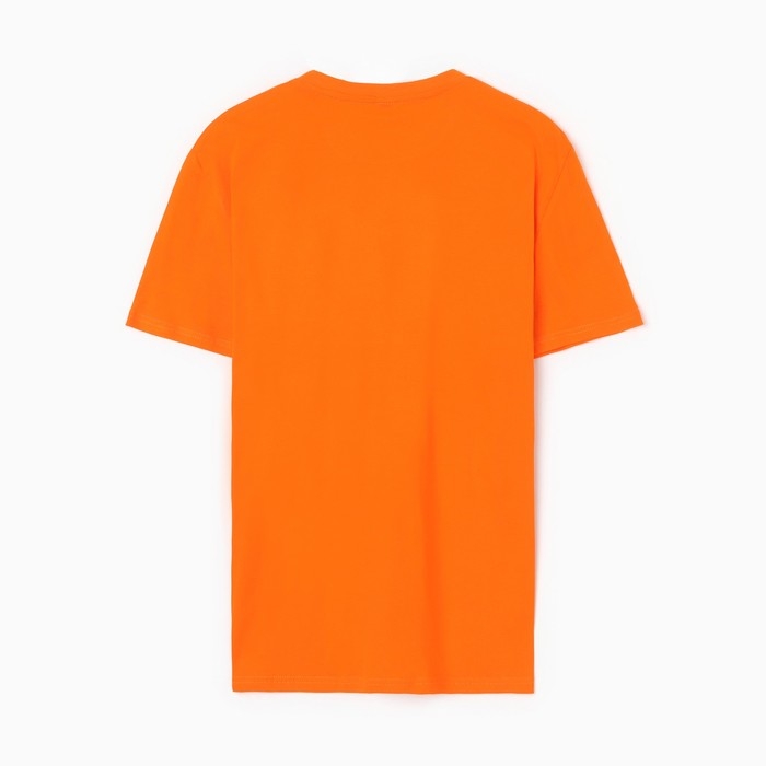 Футболка мужская, цвет оранжевый, р-р 56