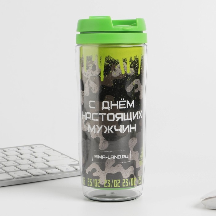 Подарочный набор &laquo;Защитник отечества&raquo;: Ежедневник А5, 80 л., термостакан, ручка, планинг 50 л., блок для записей 100 л.