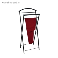 Вешалка костюмная &laquo;Контур&raquo;, 44&times;31&times;98 см, цвет чёрный