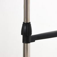 Стойка - вешалка напольная для одежды Доляна, телескопическая, 2 перекладины, подставка для обуви, 80&times;43&times;90(160) см