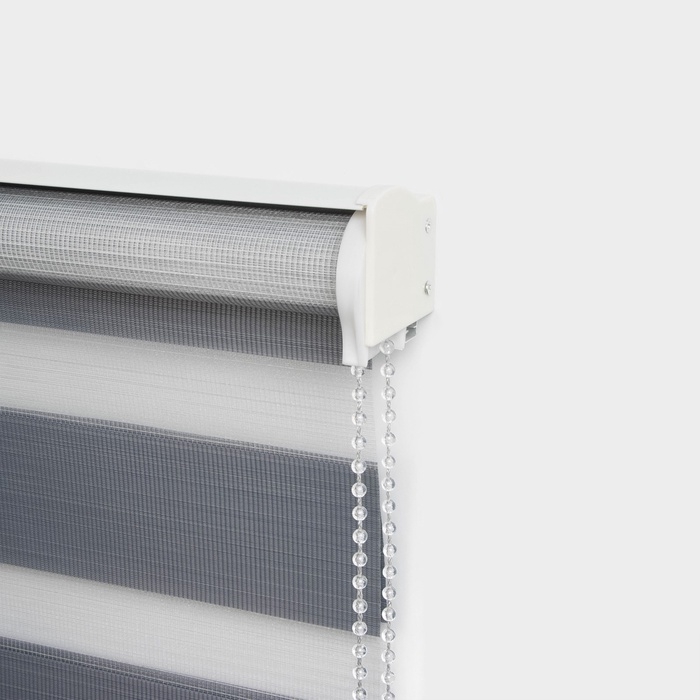 Штора рулонная &laquo;День-ночь&raquo;, 120&times;180 см (с учётом креплений 3,5 см), цвет серый