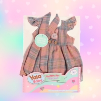 Одежда для пупса &laquo;Клеточки&raquo;, сарафан, повязка