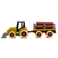 Конструктор винтовой &laquo;Трактор лесоперевозчик&raquo;, с отвёрткой