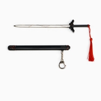 Сувенирное оружие подвесное мини "Меч в стиле Геншин", брелок, 20 см, чёрный Сувенирное оружие подвесное мини "Меч в стиле Геншин", брелок, 20 см, чёрный