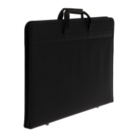 Папка для чертежей и рисунков для художников А3, 470 х 350 х 40 мм, с ручками, каркасная, текстильная, "Вдохновение" 1B3, внутренний карман, чёрная Папка для чертежей и рисунков для художников А3, 470 х 350 х 40 мм, с ручками, каркасная, текстильная, "Вдохновение" 1B3, внутренний карман, чёрная