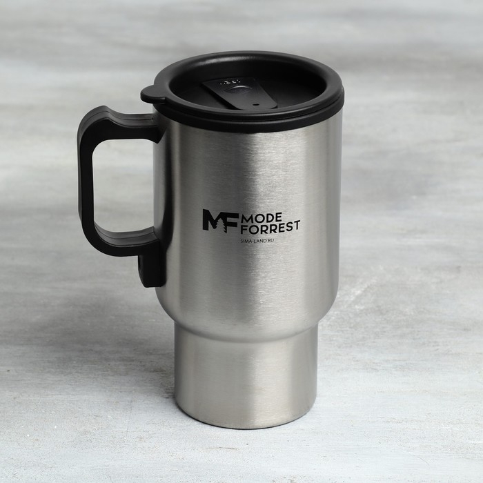 Термокружка, 450 мл, Автомобильная MODE FORREST, сохраняет тепло 3 ч, с подогревом от прикуривателя