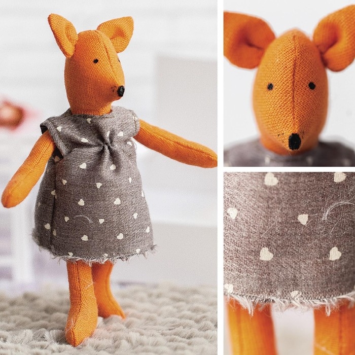 Игрушка&ndash;малютка &laquo;Лисичка Голди&raquo;, набор для шитья, 21 &times; 14.4 &times; 0.8 см