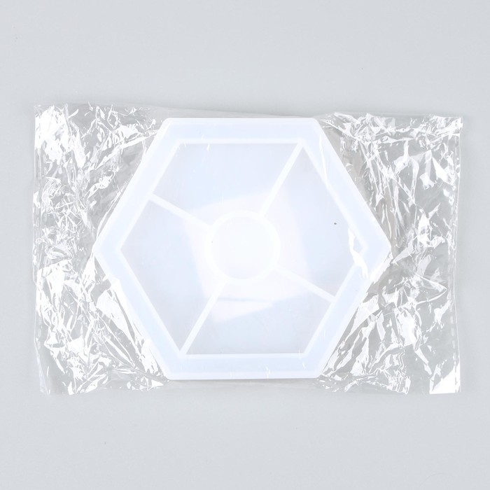 Форма силиконовая универсальная «Шестиугольник», размер изделия 11,6 × 10,1 × 1,2 см Форма силиконовая универсальная «Шестиугольник», размер изделия 11,6 × 10,1 × 1,2 см