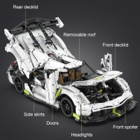 Конструктор Техно &laquo;Спорткар&raquo;, 4346 деталей, масштаб 1:8