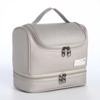 Косметичка на молниях, цвет серый Косметичка на молниях, цвет серый